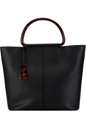 CHANEL Tote Caviar Tortoise Top Handle 1997-1999
