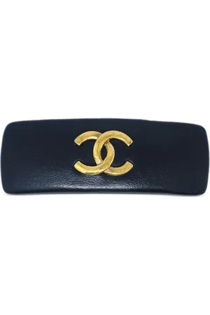 CHANEL Broche para el cabello con logo CC entrelazado 1990-2000