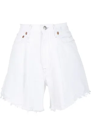 R13 Shorts con tiro alto