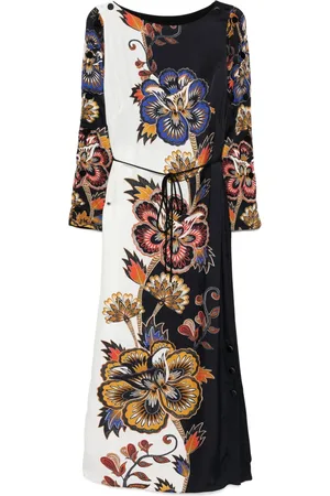 Farm Rio Vestido midi con estampado floral