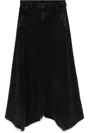 YOHJI YAMAMOTO Jeans anchos asimétricos