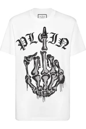 Philipp Plein Playera con detalles de strass