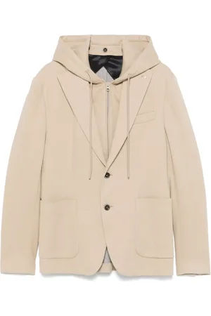 Manuel Ritz Blazer de piqué con capucha