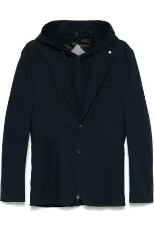 Manuel Ritz Blazer de piqué con capucha