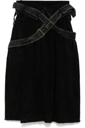 YOHJI YAMAMOTO Falda de mezclilla