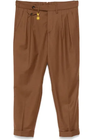 Manuel Ritz Pantalones de franela con pinzas