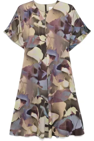 Paul Smith Vestido midi con estampado Solar Gram