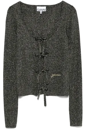 Ganni Blusa tejida de canalé