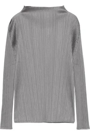PLEATS PLEASE ISSEY MIYAKE Playera manga larga con cuello alto