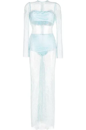 Bronx and Banco Vestido de malla Webb con detalles de cristal