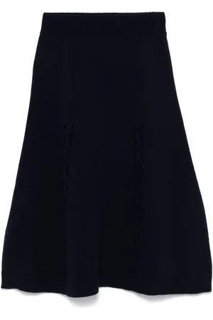 Paul Smith Falda midi con detalle calado
