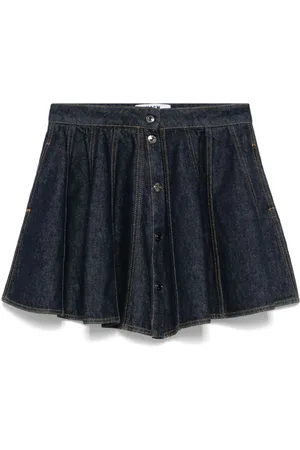 Msgm Falda corta de mezclilla