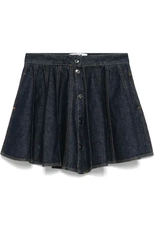 Msgm Falda corta de mezclilla