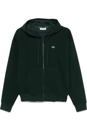 Lacoste Hoodie de piqué con cierre