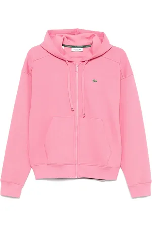 Lacoste Hoodie de piqué con cierre