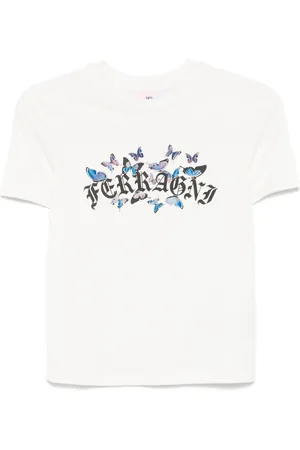 Chiara Ferragni Playera Gothic Butterflies