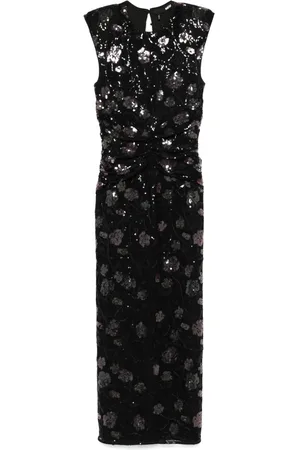 ROTATE Vestido midi con encaje