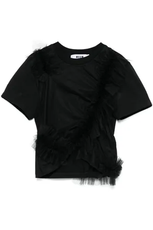 Msgm Playera con volantes