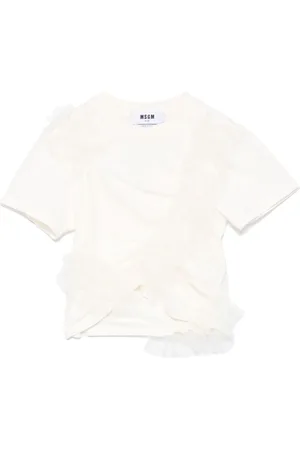 Msgm Playera con volantes