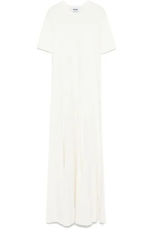 Msgm Vestido largo estilo playera
