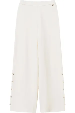 Twin-Set Pantalones tejidos con diseño ancho