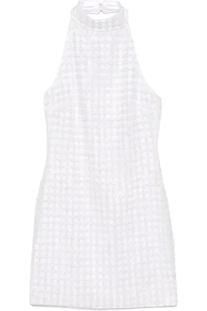 ROTATE Vestido corto con cuello halter