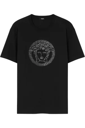 VERSACE Playera con logo y detalles