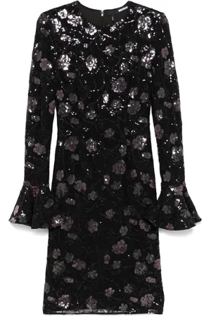 ROTATE Vestido midi con encaje