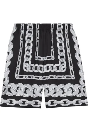 VERSACE Shorts de seda Medusa Chains