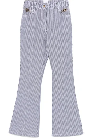 Patou Pantalones acampanados con rayas estampadas