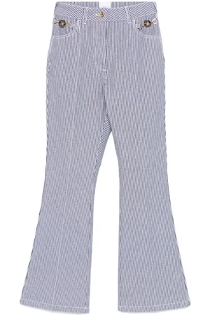 Patou Pantalones acampanados con rayas estampadas