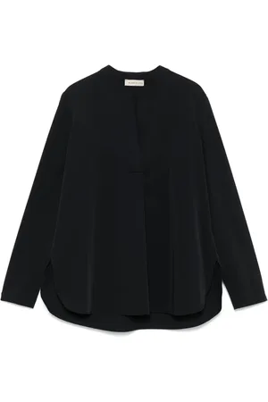BLANCA Blusa con cuello mao