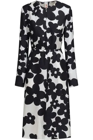 Marni Vestido midi con estampado floral