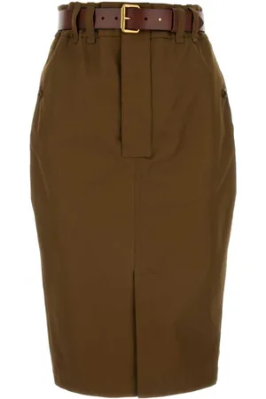 Saint Laurent Falda lápiz con cinturón