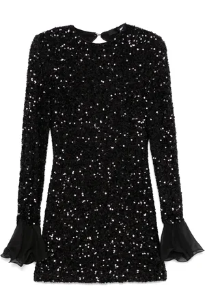 ROTATE Vestido corto bordado con lentejuelas