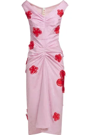 Marni Vestido midi con estampado floral