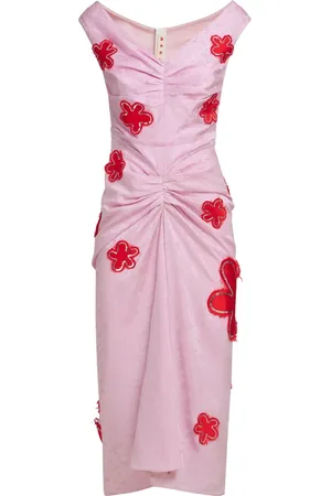 Marni Vestido midi con estampado floral