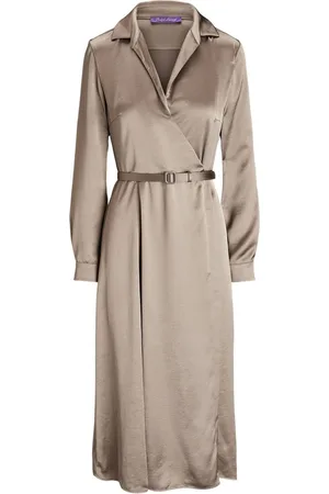 Ralph Lauren Vestido camisero de charmeuse