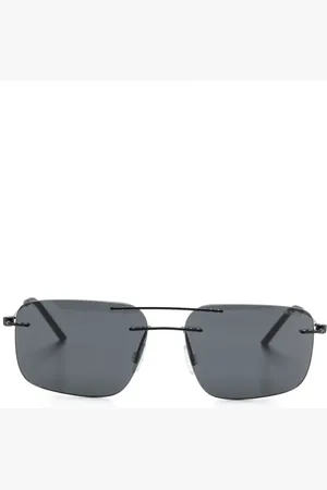 Moncler Lentes de sol con armazón cuadrada