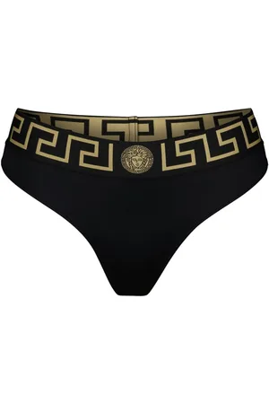 VERSACE Bikini bottom con motivo Greca