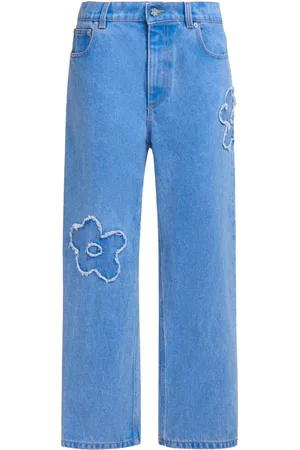Marni Jeans rectos con diseño bordado
