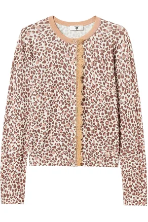Twin-Set Cárdigan con estampado de leopardo
