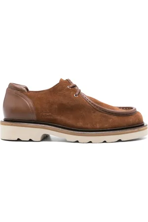 Maison Kitsuné Zapatos derby de gamuza
