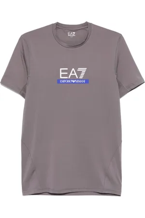 EA7 Playera con logo en relieve