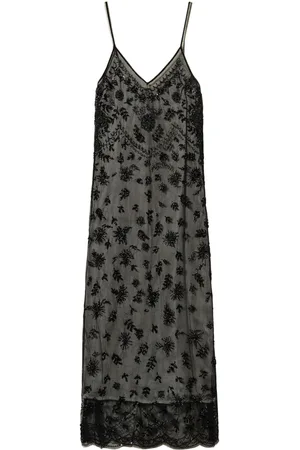 Twin-Set Vestido midi bordado