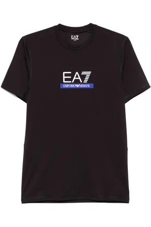 EA7 Playera con logo en relieve