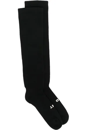 Rick Owens Calcetines por la rodilla con logo