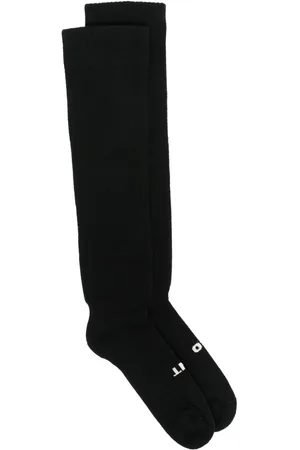 Rick Owens Calcetines por la rodilla con logo