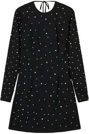 Twin-Set Vestido corto con detalle de perlas