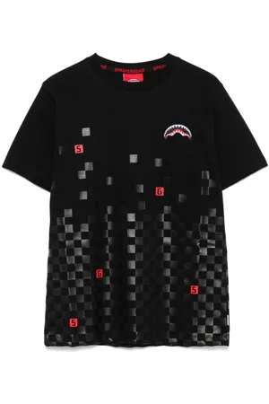 Sprayground Playera con motivo de cuadros